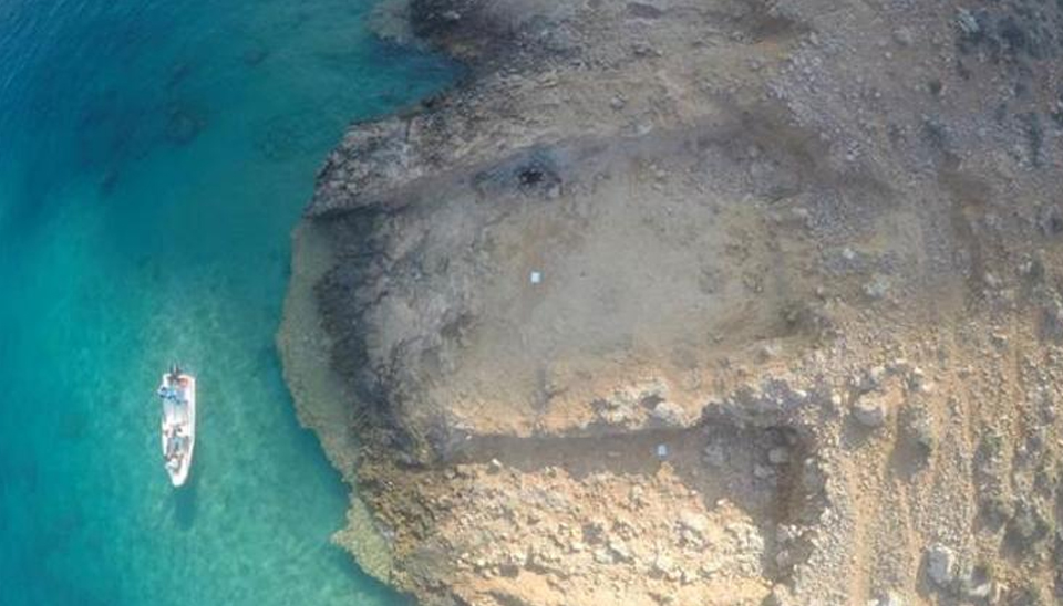 Tisan Aphrodisias antik kent kalıntıları havadan görünüm